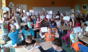 Grundschule „Thomas – Müntzer“ – Grünes Klassenzimmer bekommt eine Tafel